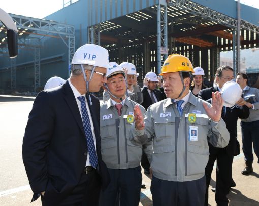 대우조선해양, 캐나다 통상부 장관과 민간 외교 협력
