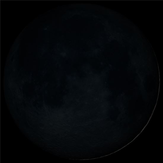 ▲정월 초하루, 설날에 뜨는 달.[사진제공=NASA]