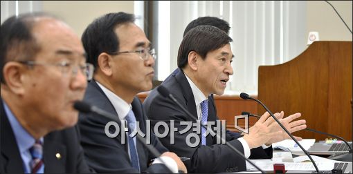 [포토]국회 재정위 출석한 이주열 총재