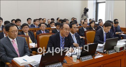 [포토]답변하는 이덕훈 수은행장