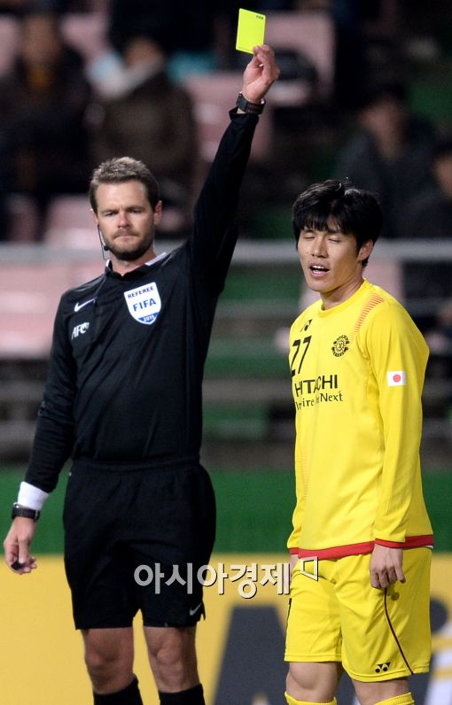 [포토]김창수, '경고는 좀 심하잖아요~'