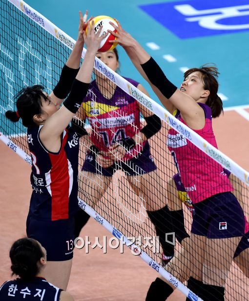 [포토]유미라-정시영, '양보할 수 없지'