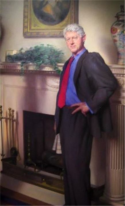 클린턴 전 미국 대통령 초상화.