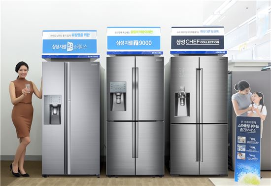 삼성, 탄산수 제조되는 '지펠 푸드쇼케이스' 냉장고 출시