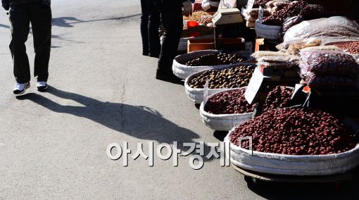 [포토]경제불황에 부럼 가게 앞 오가는 발길만 