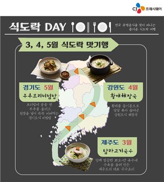 CJ프레시웨이, 한 달에 한 번 ‘식도락 DAY’ 진행