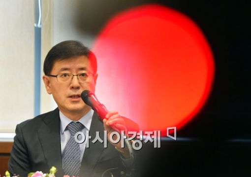 [포토]김재천 사장, '주택저당증권 올해 35주 규모 발행 계획'