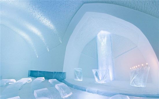 스웨덴 얼음 호텔 "멋진 오로라 경험…세계에서 가장 추운 숙소"