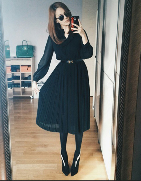 아이비, '5000원짜리' 드레스를 명품으로…'우월 몸매' 과시