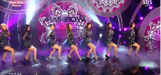 레인보우 [사진=SBS '인기가요' 캡쳐]