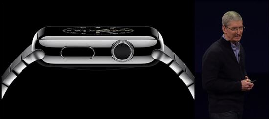 [포토]애플워치를 설명하는 팀 쿡 애플 CEO