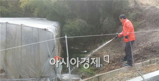 순천시, 해빙기 일제방역소독 실시