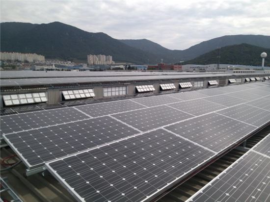 한국지엠, 창원공장에 11.5MW급 태양광 발전시설 설치