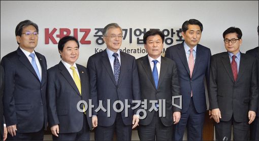 [포토]중소기업중앙회 찾아간 새정치민주연합