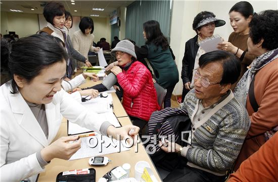 [포토]광주시 북구 두암보건지소, 어르신 건강교실 운영