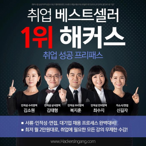 2015 대기업 상반기 공채 해커스인강에서 '취업 프리패스'로 상반기 대비