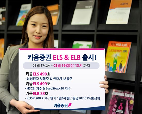 키움證, ELB 및 종목·지수형ELS 등 총 3종 판매