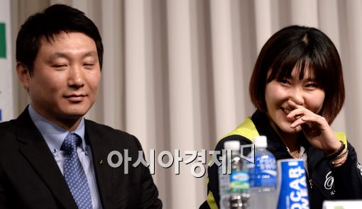 [포토]염혜선, '우승한다면 감독님과 야자타임?'