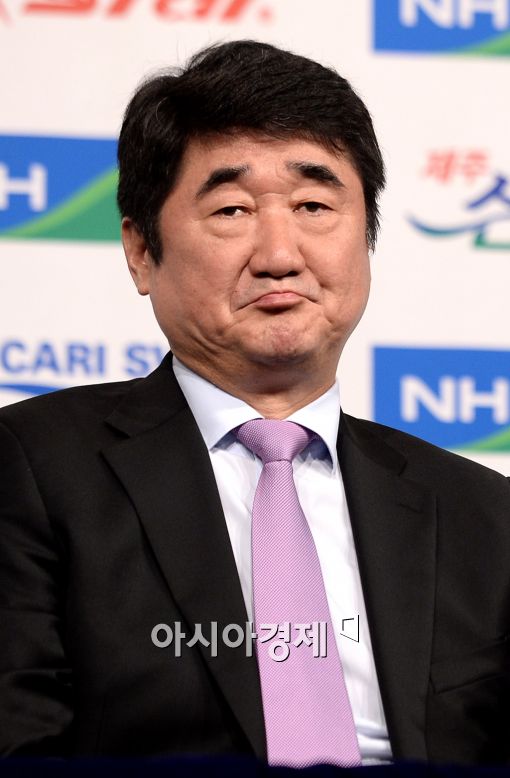 [포토]신치용 감독, '삼성화재는 당연히 통합우승이지'