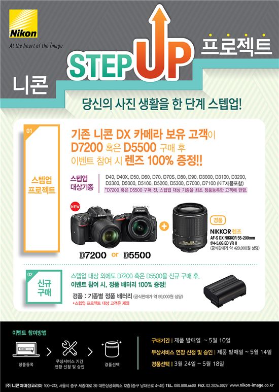 니콘, 출사 시즌 맞이 '스텝업 프로모션'