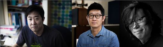 제 6회 일우사진상 수상자들. 왼쪽부터 노상익, 박찬민, 이상엽.