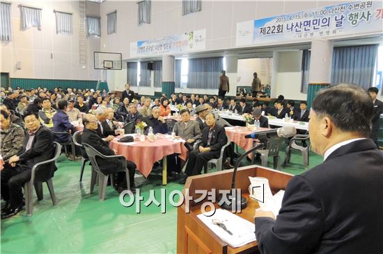 [포토]안병호 함평군수, 나산면민과 만남의 시간 가져