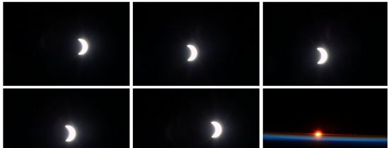 [스페이스]ISS에서 본 일출과 일식