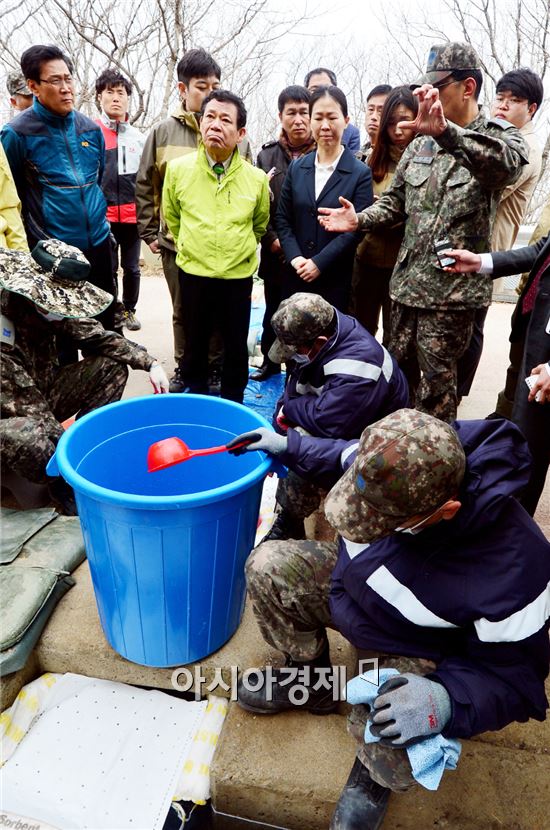 윤장현 광주시장,무등산 방공포대 기름유출 신속복구 당부