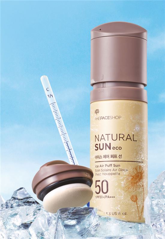 더페이스샵, 바르면 5℃ 낮춰주는 선블록 출시