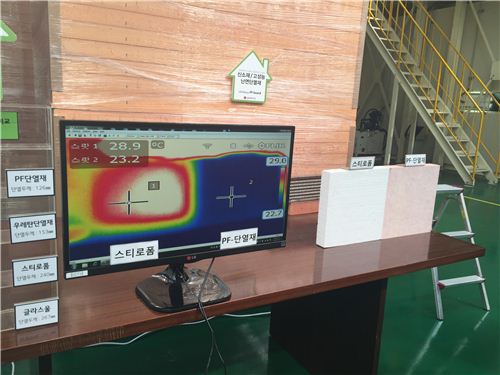 [르포]'화재에 강한 생명재' PF단열재 공장 가보니