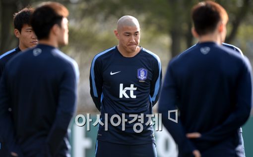 [포토]대표팀 은퇴를 앞둔 차두리의 표정