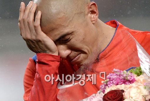 [포토]차두리, '고장난 눈물샘'