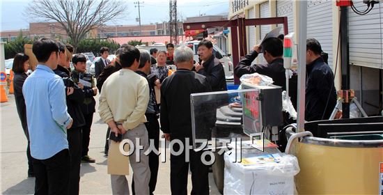 곡성군, 온탕소독기로 볍씨 종자소독 효과 높인다