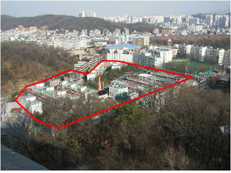 정비예정구역에서 해제된 서울시 구로구 궁동 237번지 일대 전경.