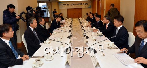 [포토]'국무조정실-한국중견기업연합호 규제개혁 간담회'