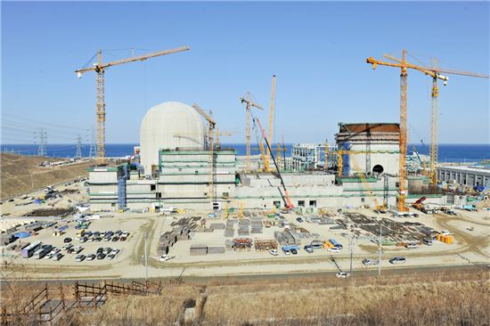 경북 울진 신한울 원자력발전소 1, 2호기 건설 당시 모습(사진:한국수력원자력)