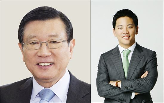 박삼구 금호아시아나그룹 회장과 그의 아들인 박세창 금호타이어 부사장