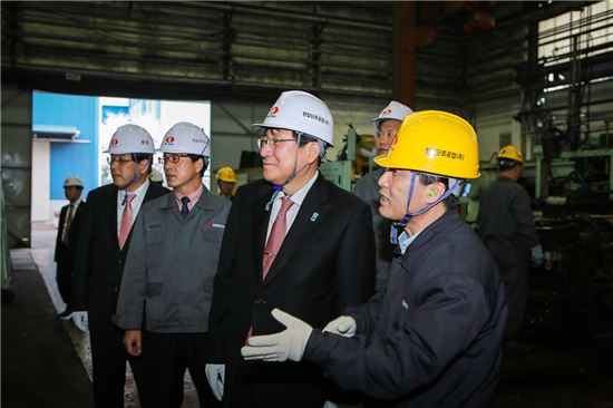 김한조 외환은행장, 경남 창원지역 거래기업 방문