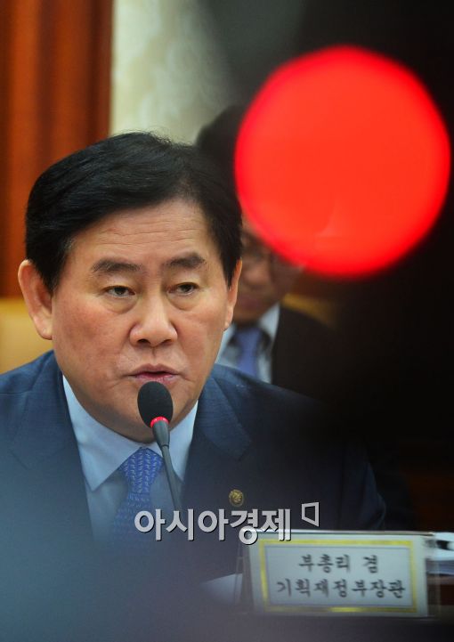 [포토]최경환 부총리, '세계 경제 불확실성 여전해' 