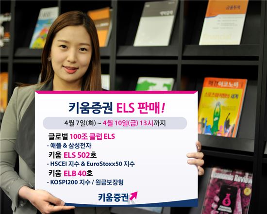 키움證, '글로벌 100조 클럽 ELS'등 3종 판매