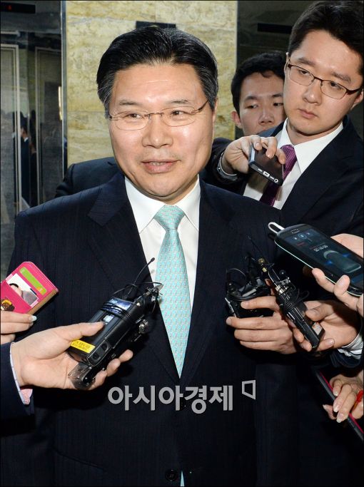 '성완종 2억 의혹' 홍문종 새누리당 의원 검찰 출석(2보)