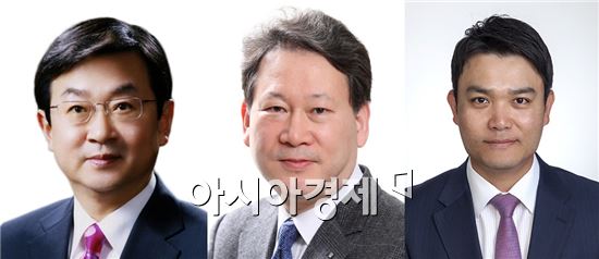 (왼쪽부터) 김진면 휠라코리아 사장, 정성식 GLBH코리아 사장, 성낙용 휠라코리아 상무.