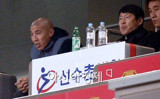 [포토]차두리, '오늘은 아버지와 관중석에서'