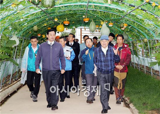 나비축제 앞두고 막바지 점검하는 안병호 함평군수