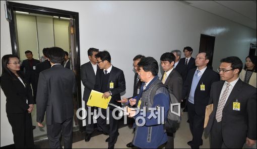 [포토]'입법로비 의혹' 국회서 현장 검증