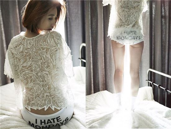 고준희, 팬티만 걸치고 침대에서…'엉밑살' 파격노출