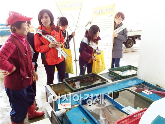 완도산 수산물 안심하고 드셔요