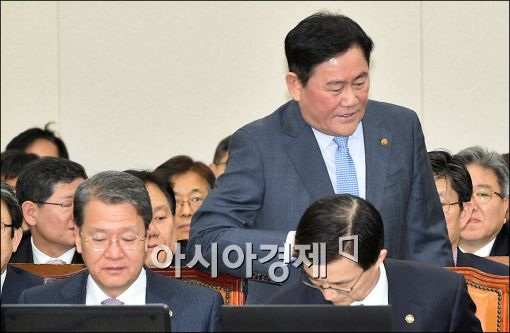 [포토]국회 출석하는 최경환 부총리