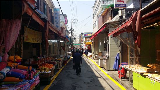 중랑구 동원시장 상인 스스로 소방통로 확보