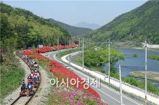 [포토]곡성 섬진강변 환상의 드라이브코스 각광